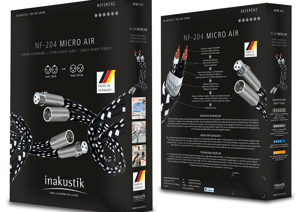 Межблочные и акустические кабели InAkustik Micro Air